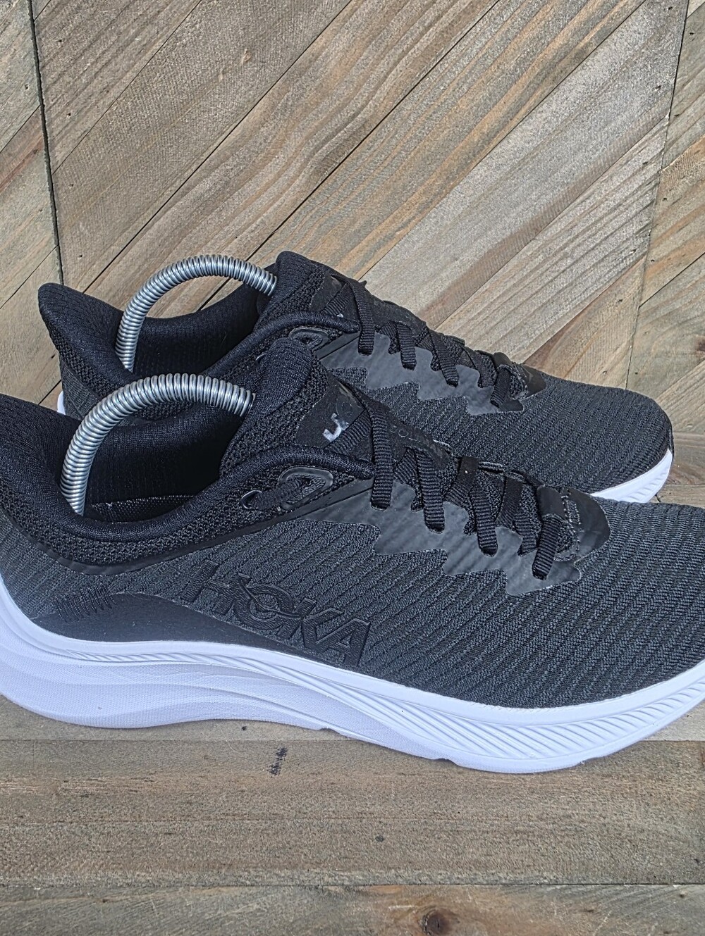 Hoka One One Solimar Womens Athletic Running Shoes Size 9.5 B Black White